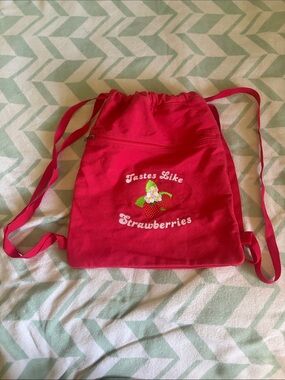 Red Drawstring Backpack